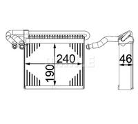 Mahle Evaporator PREMIUM LINE - AE70000P