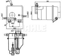 MAHLE ORIGINAL CRT 125 000S Coolant expansion tank