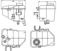 MAHLE ORIGINAL CRT 126 000S Coolant expansion tank