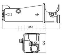 MAHLE ORIGINAL CRT 2 000S Coolant expansion tank