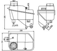 MAHLE ORIGINAL CRT 202 000S Coolant expansion tank