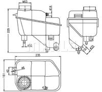 MAHLE ORIGINAL CRT 202 000S Coolant expansion tank