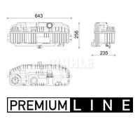 MAHLE ORIGINAL CRT 241 000P Coolant expansion tank