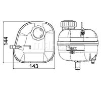 MAHLE ORIGINAL CRT 85 001S Coolant expansion tank