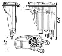 MAHLE CRT 95 000S Coolant expansion tank