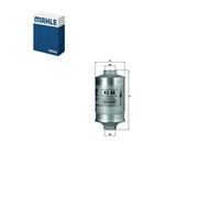 Fuel Filter fits AUDI 80 B1 1.6 76 to 78 YS Mahle 810133511 91111017600 Quality