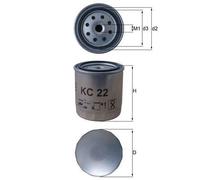 Mahle Fuel Filter KC22 Mercedes Benz - - Precision OE Matching Fit & Quality