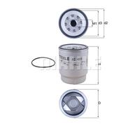 MAHLE KC491D Fuel Filter 107.9mm Diameter Fits MACK RENAULT VOLVO RENAULT TRUCKS