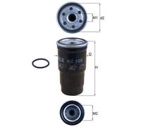 Mahle Fuel Filter KC100D - for Precision OE Matching Fit and High Quality
