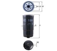 Mahle Original Fuel Filter KC 199 KNECHT for Hyundai Trajet 2.0 2001-2008