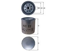 x1 Mahle Spin-on Fuel Filter KC22 77810872 79933946 81mm OE 022129767A