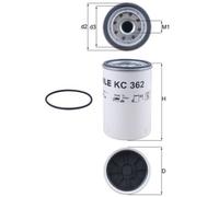 MAHLE ORIGINAL KC 362D Fuel filter