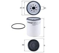 Mahle Fuel Filter KC384D fits Renault Midlum Volvo FE FL - Genuine Part