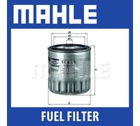 Mahle Fuel Filter KC63/1D Mercedes - - Precision OE Matching Fit & High Quality