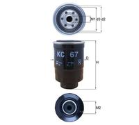 Mahle Fuel Filter KC67 fits Ford Nissan - Precision OE Matching Fit & Quality