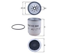 Mahle Fuel Filter KC688D - Spin-on - OEM Specification Replacement Part