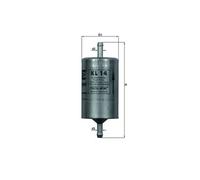 Mahle Fuel Filter KL14 - Genuine Part - Precision OE Matching Fit & High Quality