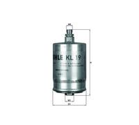 Fuel Filter fits MERCEDES 190 W201 1.8 2.0 2.3 82 to 93 Mahle 0014770301 Quality