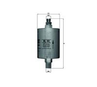 Mahle Fuel Filter KL22 fits Porsche - Genuine Part - OE Matching Fit & Quality