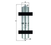 Mahle Fuel Filter KL478 fits BMW 320D - Genuine Part - Quality OE Matching Fit