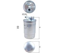Mahle Fuel Filter KL554D fits Audi A4 A6 - KL554 - OE Matching Fit & Quality