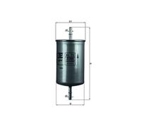 Mahle Fuel Filter KL71 - Fits Volvo - Genuine Part - OE Matching Fit & Quality