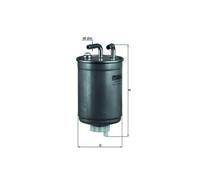 MAHLE ORIGINAL Fuel Filter KL 99 In-Line Filter 8 8,0 FORD: FIESTA 3, Escort 6, Escort 5