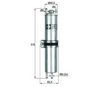 Mahle Fuel Filter KLH12 - Fits BMW 7 Series E64 - Genuine Part