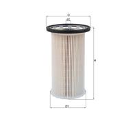 Mahle Original Fuel Filter KX 386 - Filter Insert for SEAT, VW, SKODA, AUDI, CUPRA, FORD