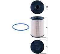 Fuel Filter fits PEUGEOT 407 6C, 6D, 6E 2.7D 2005 on Mahle 190176 190186 190696