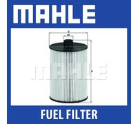 Mahle Fuel Filter KX226D - Fits Volvo D5 Diesel - Genuine Part