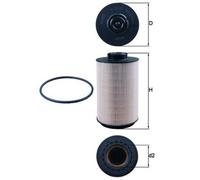 Mahle Fuel Filter KX230D fits Renault Volvo Trucks - Genuine Part