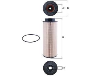 Mahle Fuel Filter KX261D - Fits DAF Trucks - Genuine Part