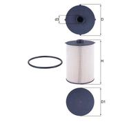 MAHLE KX481D Fuel Filter Insert Fits IVECO BOVA CASE IH CLAAS NEW HOLLAND