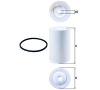 Mahle Fuel Filter KX68D Mercedes Benz - - Precision OE Matching Fit & Quality