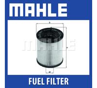 Mahle Fuel Filter KX86/1D fits Audi - Genuine Part - OE Matching Fit & Quality