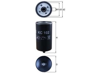 Mahle Fuel Filter with Drain Tap KC102 M.A.N Trucks - Quality OE Matching Fit