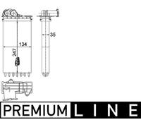 MAHLE ORIGINAL AH 194 000P Heater matrix