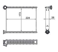 Mahle Heater for Citroen C3 Picasso HDi 90 1.6 Litre May 2009 to March 2011
