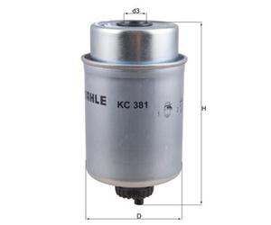 Mahle Heavy Duty Fuel Filter KC381 - Precision OE Matching Fit & High Quality