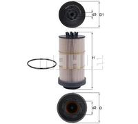 Mahle Original Fuel Filter KX 80/1D - OE Matching Fit
