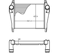 Mahle HGV Charge air cooler PREMIUM LINE - CI267000P