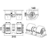 Mahle HGV Interior blower PREMIUM LINE - AB145000P