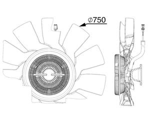 Mahle HGV Radiator/condenser fan PREMIUM LINE - CFF515000P
