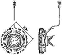 Mahle HGV Radiator fan clutch PREMIUM LINE - CFC100000P