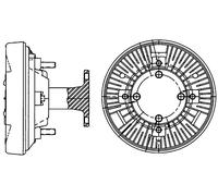 Mahle HGV Radiator fan clutch PREMIUM LINE - CFC204000P