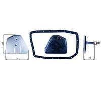 Mahle Hydraulic Filter Insert - For Automatic Transmission - HX 162D / HX162D