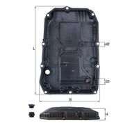 MAHLE ORIGINAL HX 196 KIT Automatic transmission oil pan