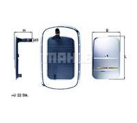 MAHLE HX 165KIT Hydraulic filter, transmission