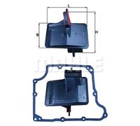 Mahle Hydraulic Filter Insert - For Automatic Transmission - HX 166D / HX166D